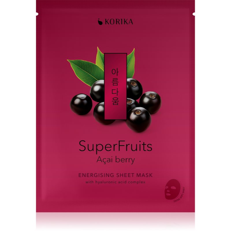 KORIKA SuperFruits Acai Berry - Anti-pollution Sheet Mask masca pentru celule cu efect detoxifiant 25 g