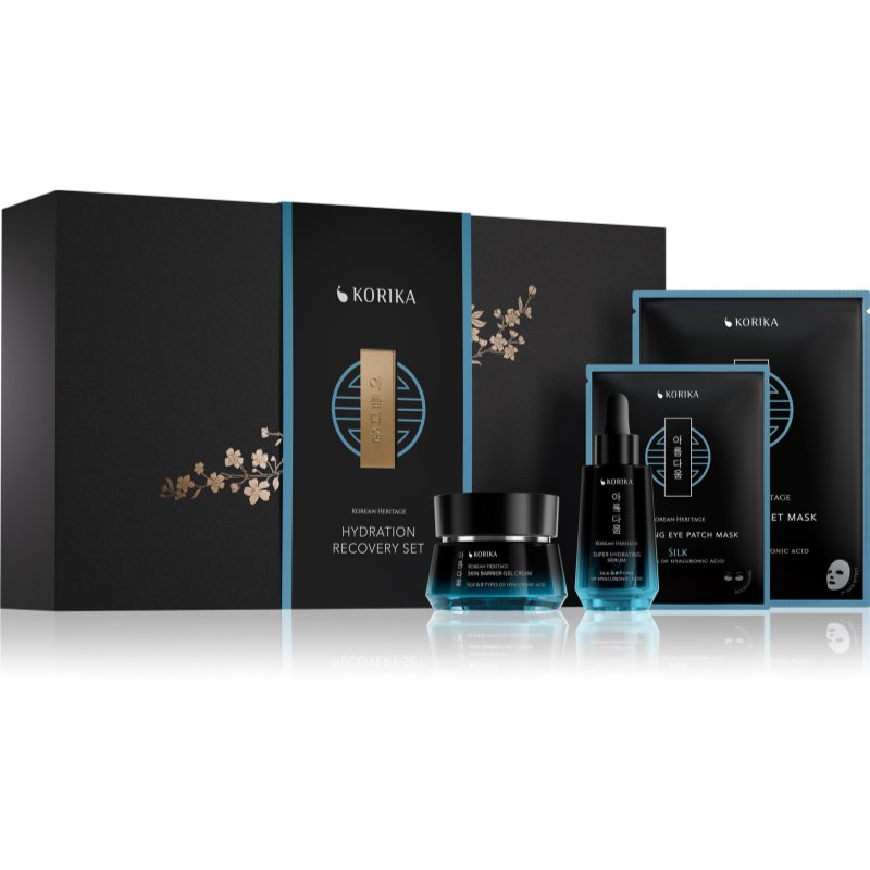 KORIKA Korean Heritage Hydration Recovery Set set cadou pentru hidratare intensa 4 buc
