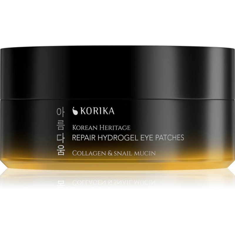 KORIKA Korean Heritage Collagen &amp; Snail Mucin Repair Hydrogel Eye Patches pernuțe din hidrogel 60 buc