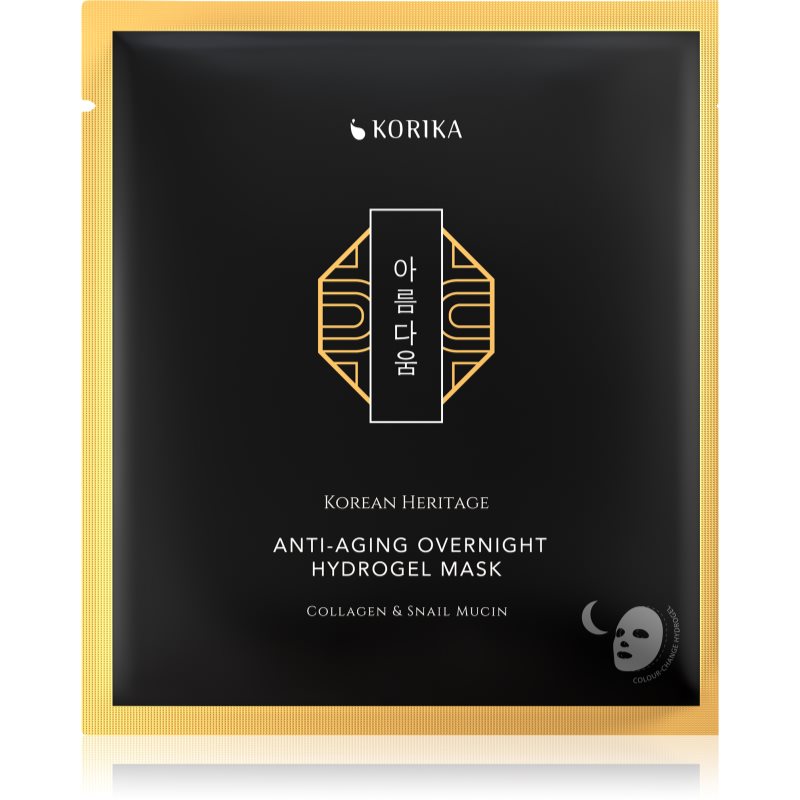 KORIKA Korean Heritage Collagen & Snail Mucin mască hidrogel anti-îmbătrânire 34 g