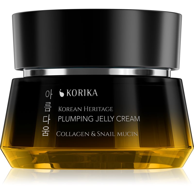 KORIKA Korean Heritage Collagen &amp; Snail Mucin Plumping Jelly Cream crema pentru reintinerire cu colagen 50 ml