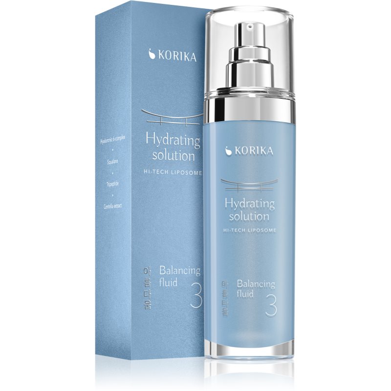 KORIKA HI-TECH LIPOSOME Hydrating solution Balancing fluid emulsie hidratantă lejeră 120 ml