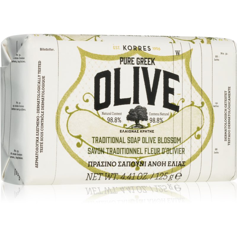 Korres Pure Greek Olive & Olive Blossom săpun solid pentru curățare 125 g