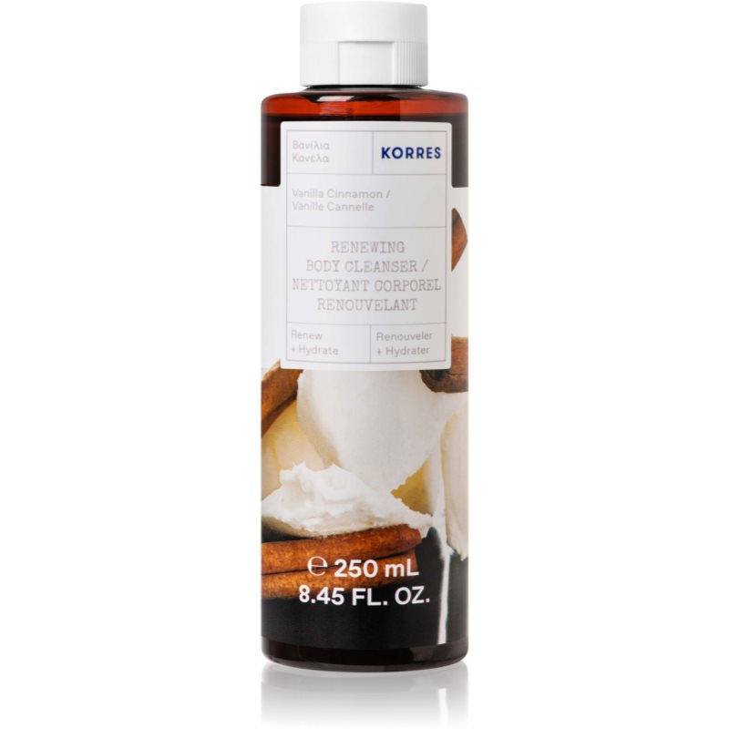 Korres Vanilla & Cinnamon gel de duș mătăsos 250 ml