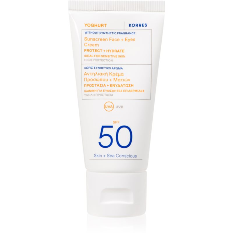 Korres Yoghurt cremă protectoare pentru fata si zona ochilor SPF 50 50 ml