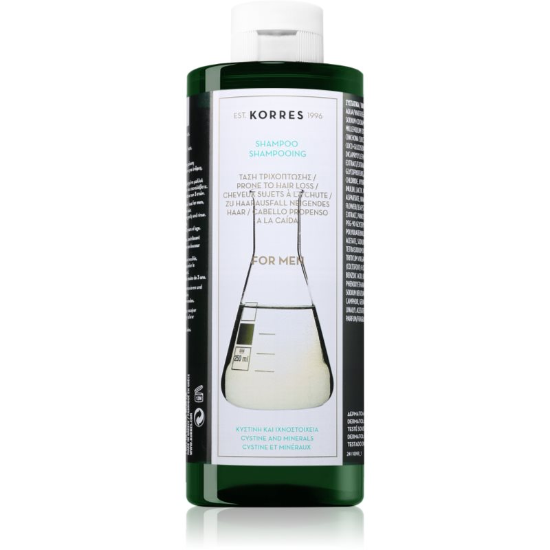 Korres Cystine & Minerals Șampon împotriva căderii părului pentru barbati 400 ml