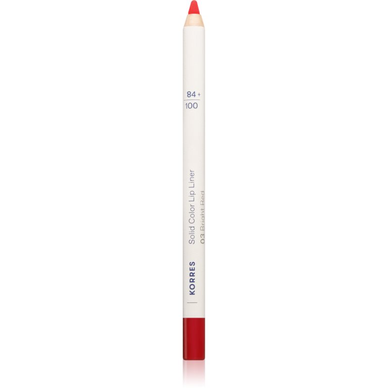 Korres Solid Color Lip Liner creion contur buze culoare 03 Bright Red 1.2 g