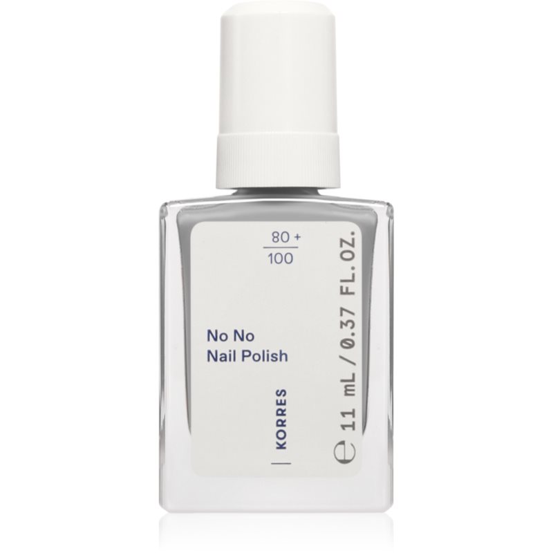 Korres No No Nail Polish lac de unghii pentru ingrijire culoare 75 Foggy Blue 11 ml