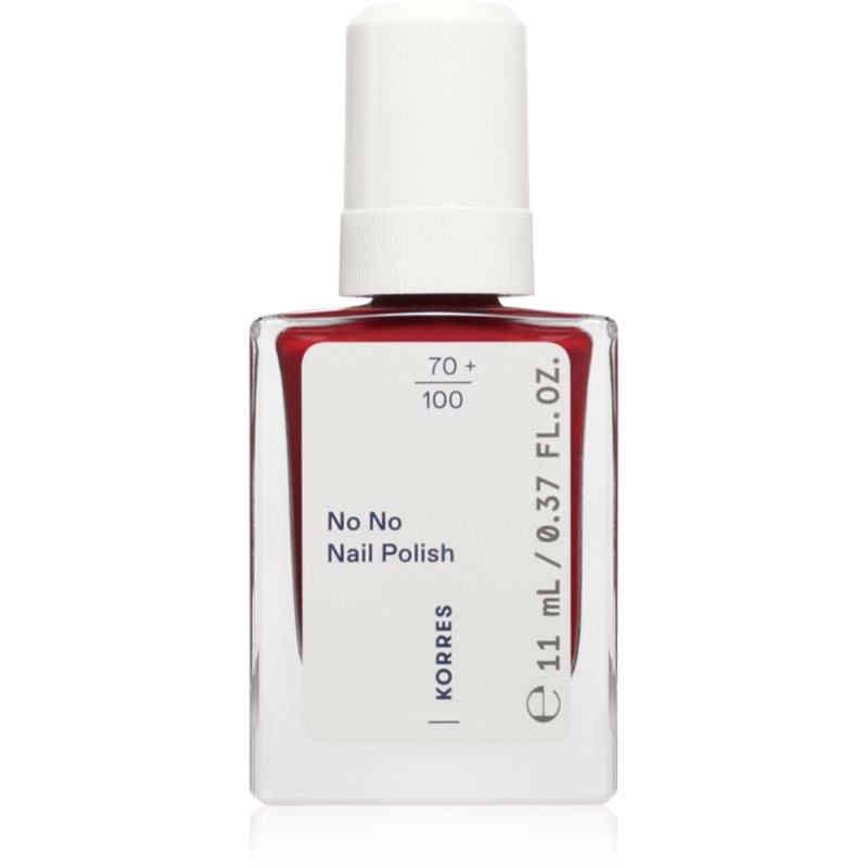 Korres No No Nail Polish lac de unghii pentru ingrijire culoare 57 Wine Red 11 ml