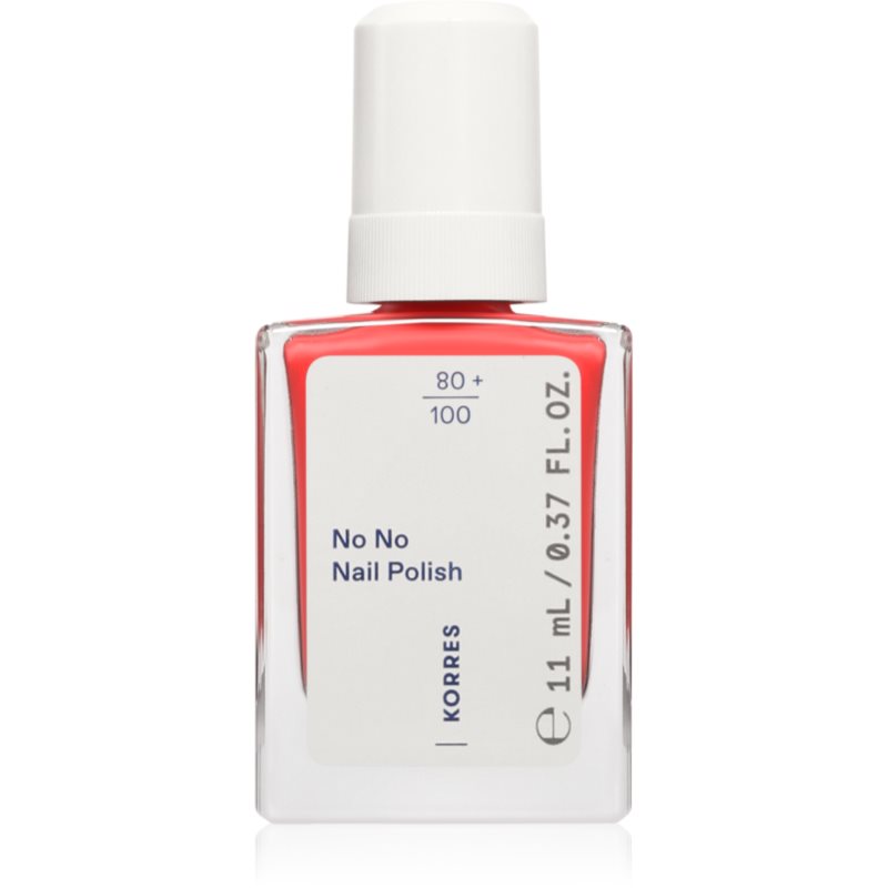 Korres No No Nail Polish lac de unghii pentru ingrijire culoare 45 True Coral 11 ml