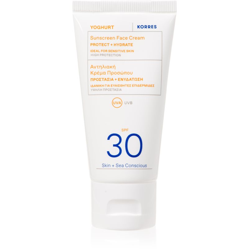 Korres Yoghurt Sunscreen crema de soare pentru fata cu o protectie UV ridicata SPF 30 50 ml