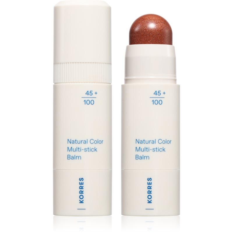 Korres Natural Color Multi-Stick Balm fard multifuncțional, pentru buze și obraz culoare Aegean Bronze - Healthy Glow 4.5 g
