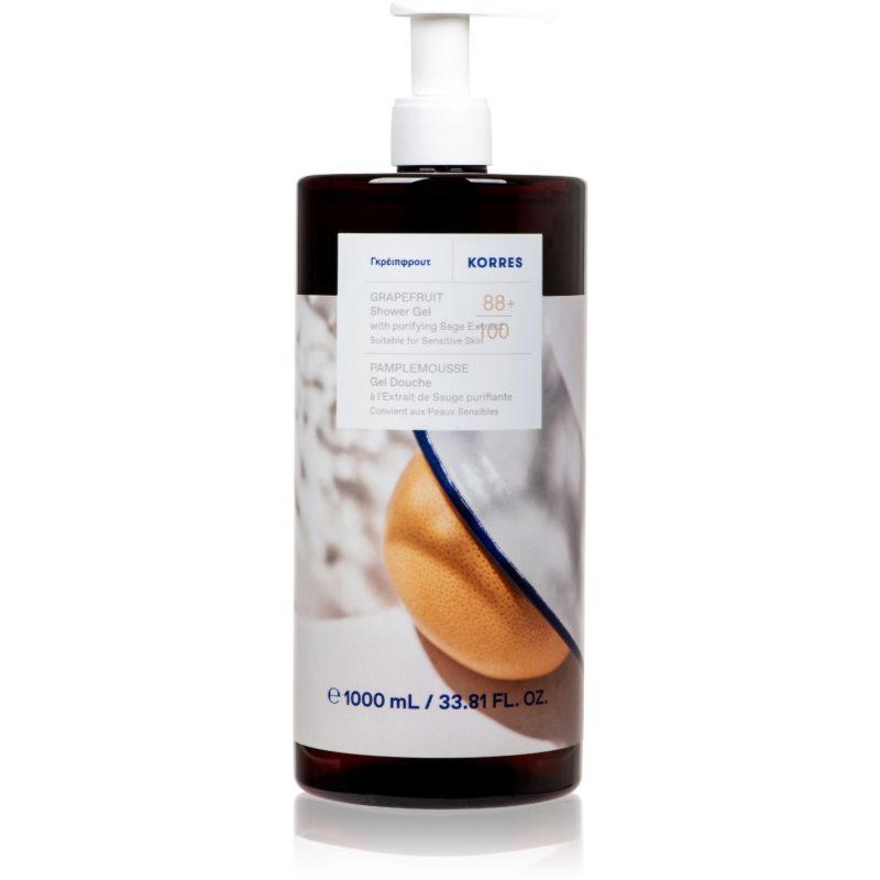 Korres Grapefruit gel de dus revigorant 1000 ml