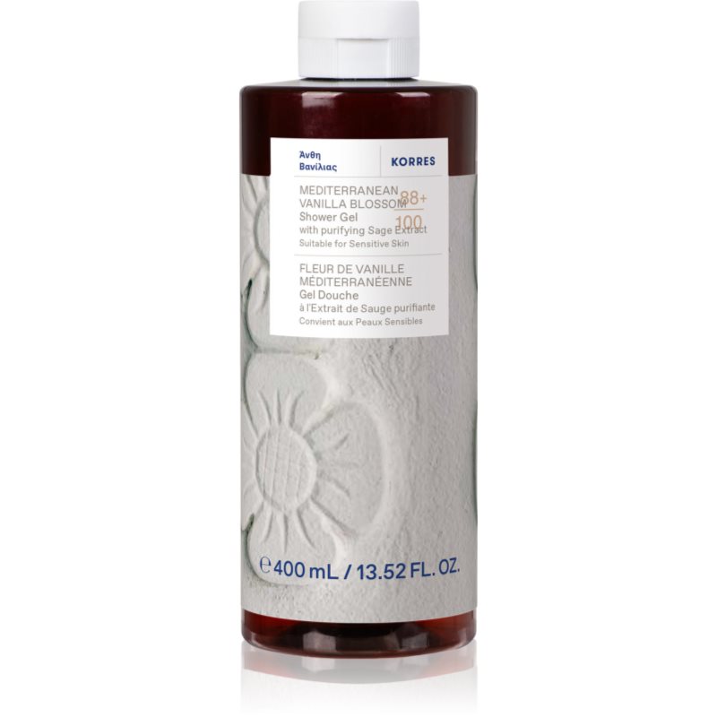 Korres Mediterranean Vanilla Blossom Gel de duș energizant 400 ml
