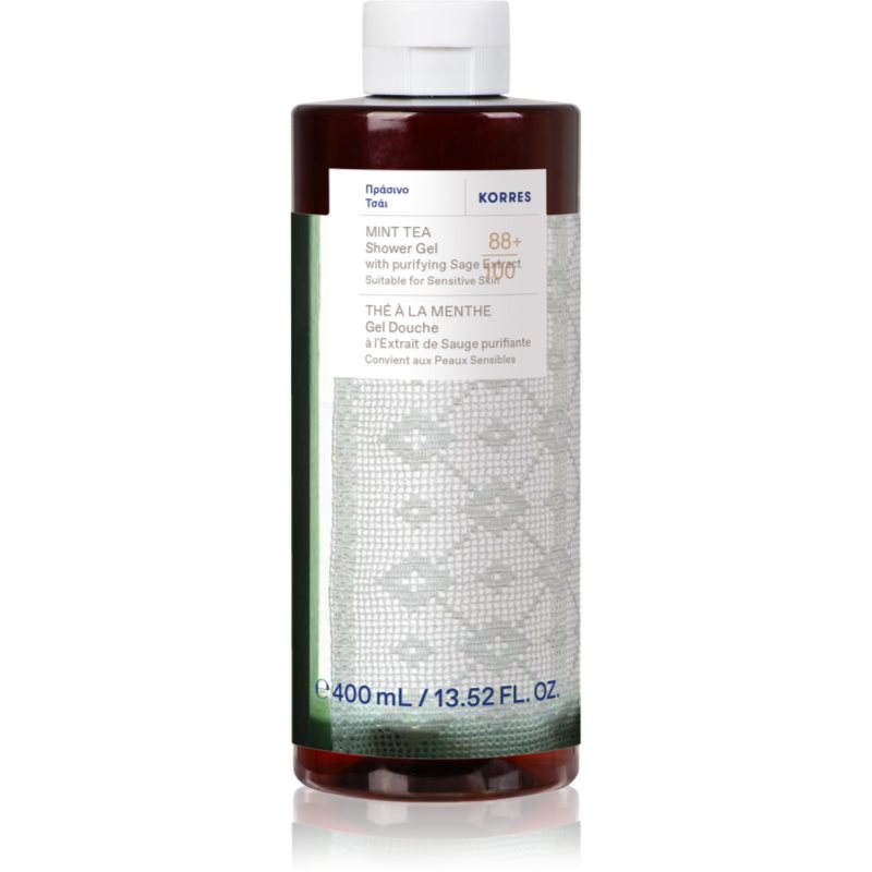 Korres Mint Tea gel de dus revigorant 400 ml