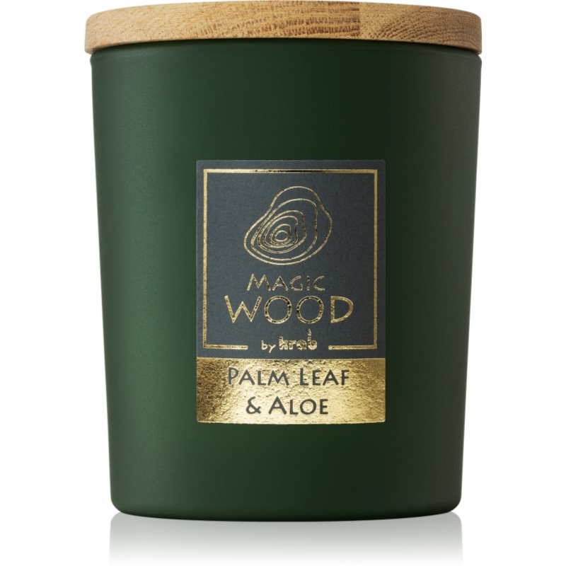 Krab Magic Wood Palm Leaf & Aloe lumânare parfumată 300 g