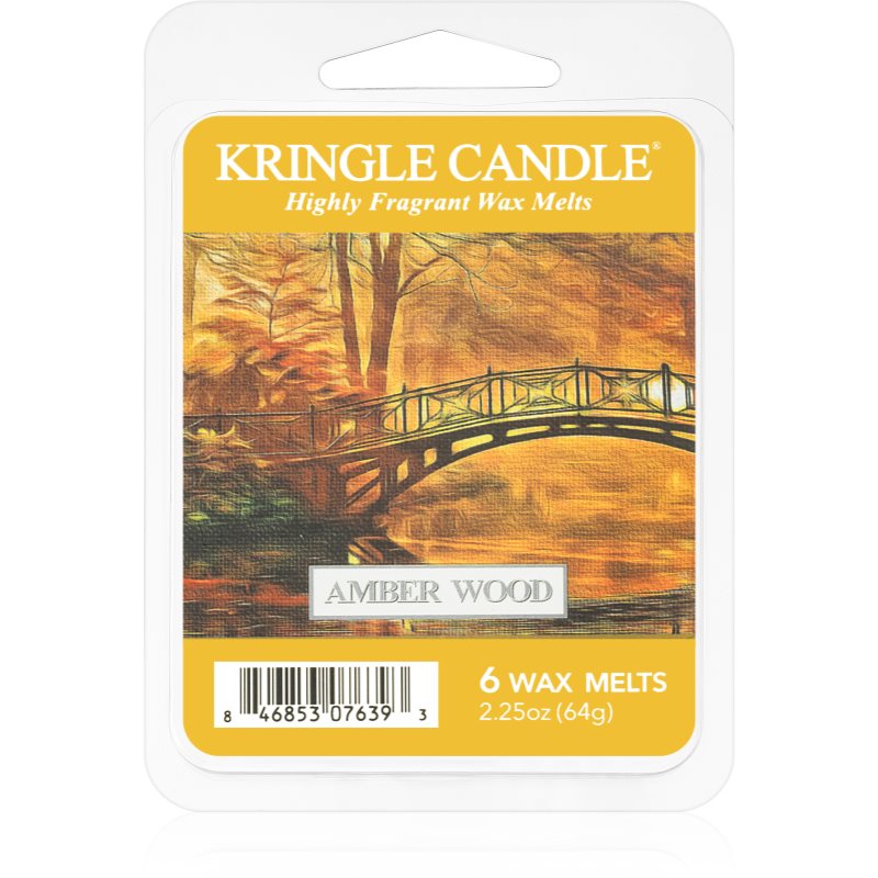 Kringle Candle Amber Wood ceară pentru aromatizator 64 g