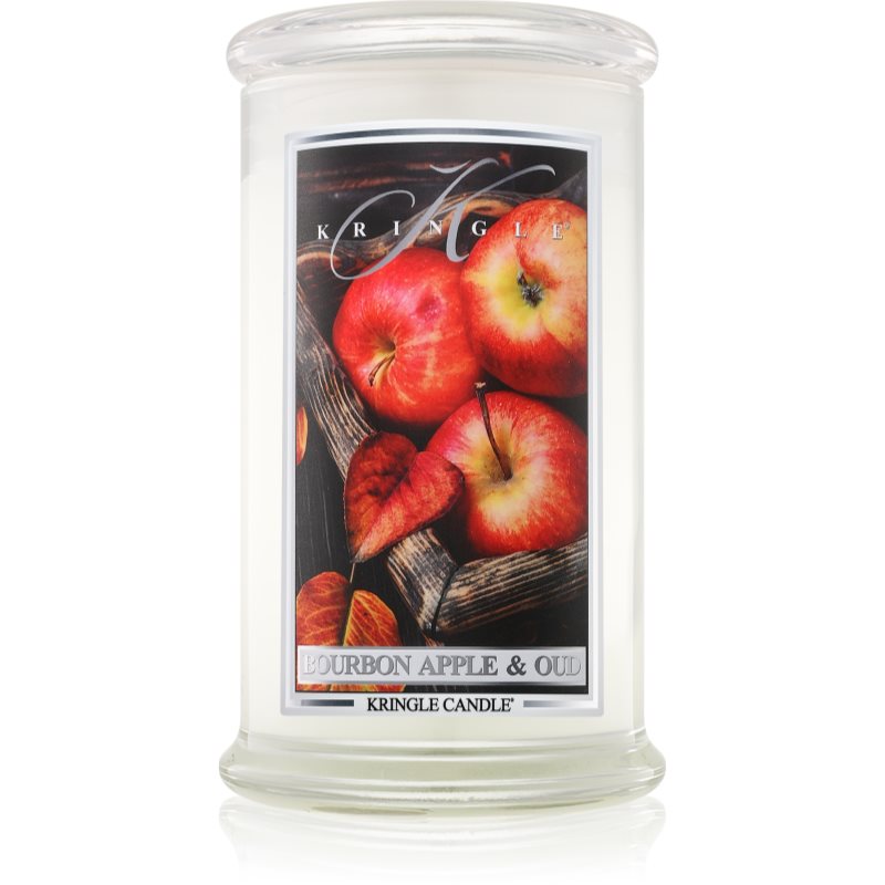 Kringle Candle Bourbon Apple & Oud lumânare parfumată 624 g