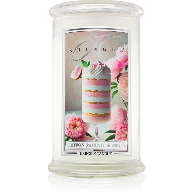 Kringle Candle Chiffon Parfait & Peony lumânare parfumată 623 g