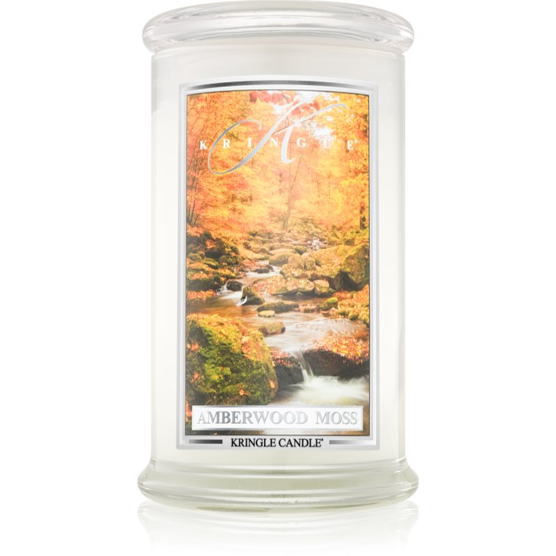 Kringle Candle Amberwood Moss lumânare parfumată 624 g
