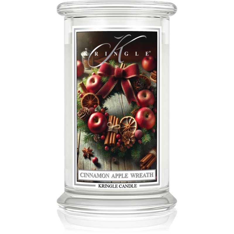 Kringle Candle Cinnamon Apple Wreath lumânare parfumată 624 g