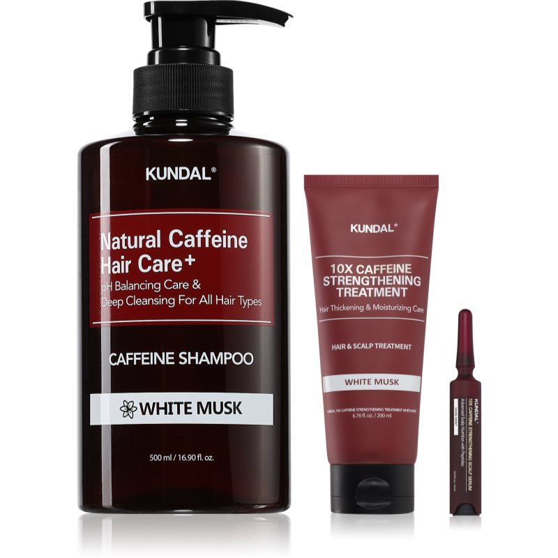 KUNDAL Caffeine Strengthening set pentru intarirea parului
