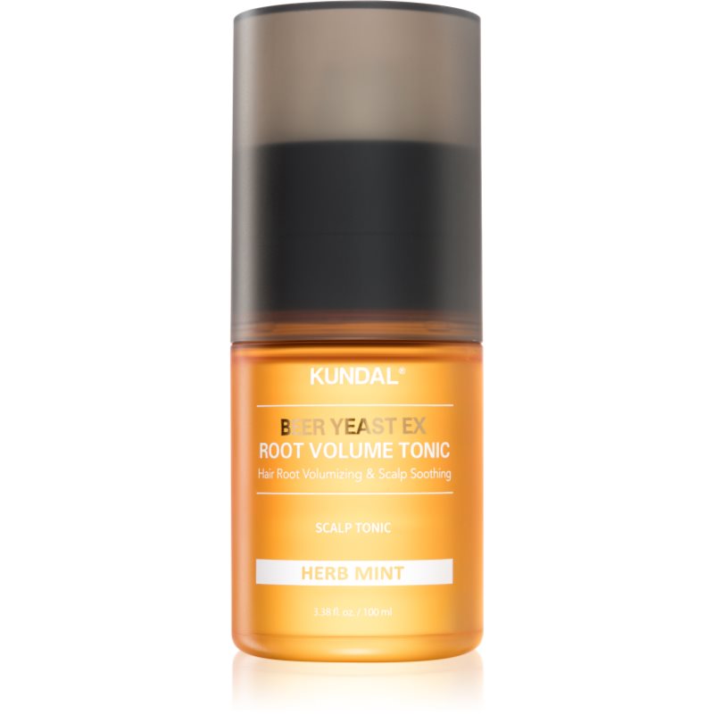 KUNDAL Beer Yeast EX Root Volume Tonic tonic pentru par pentru volum mărit Herb Mint 100 ml