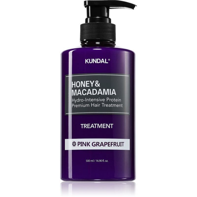 KUNDAL Honey & Macadamia Pink Grapefruit crema intens hidratanta pentru păr uscat și deteriorat 500 ml
