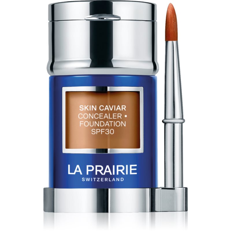 La Prairie Skin Caviar Concealer Foundation make-up si corector SPF 30 culoare Sunset Beige NW-50 30 ml