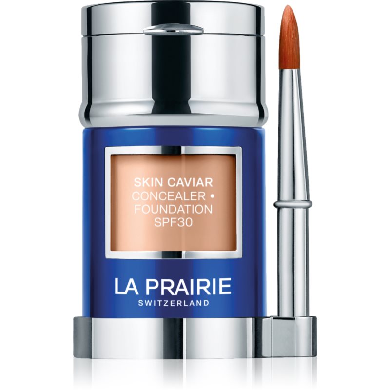 La Prairie Skin Caviar Concealer Foundation make-up si corector SPF 30 culoare Crème Peche N-10 30 ml