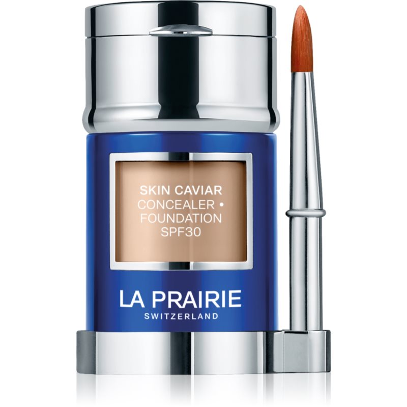 La Prairie Skin Caviar Concealer Foundation make-up si corector SPF 30 culoare Tender Almond N-15 30 ml
