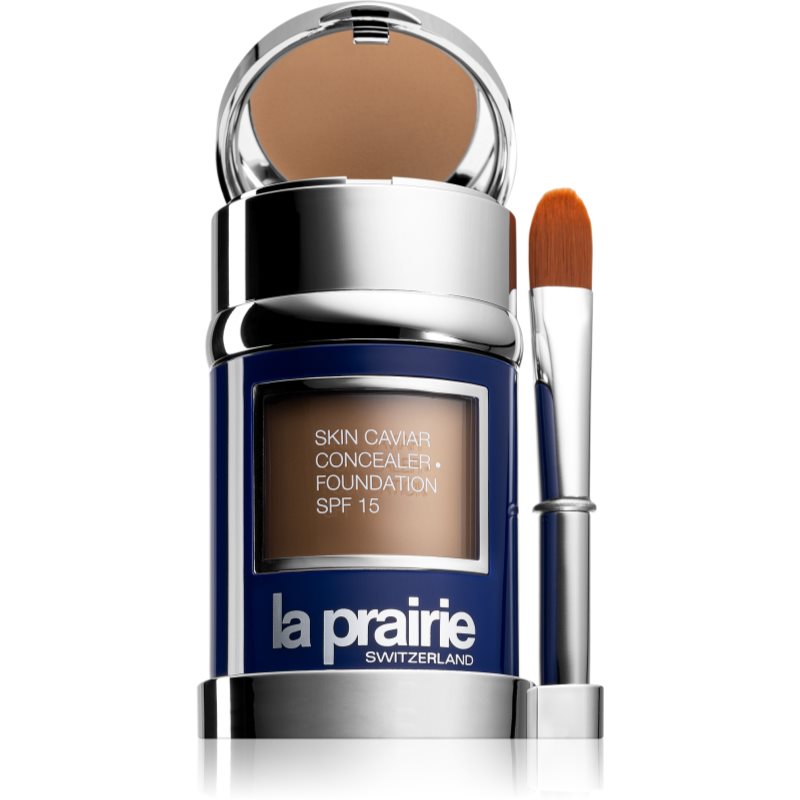 La Prairie Skin Caviar Concealer Foundation make-up si corector SPF 15 culoare Mocha 30 ml