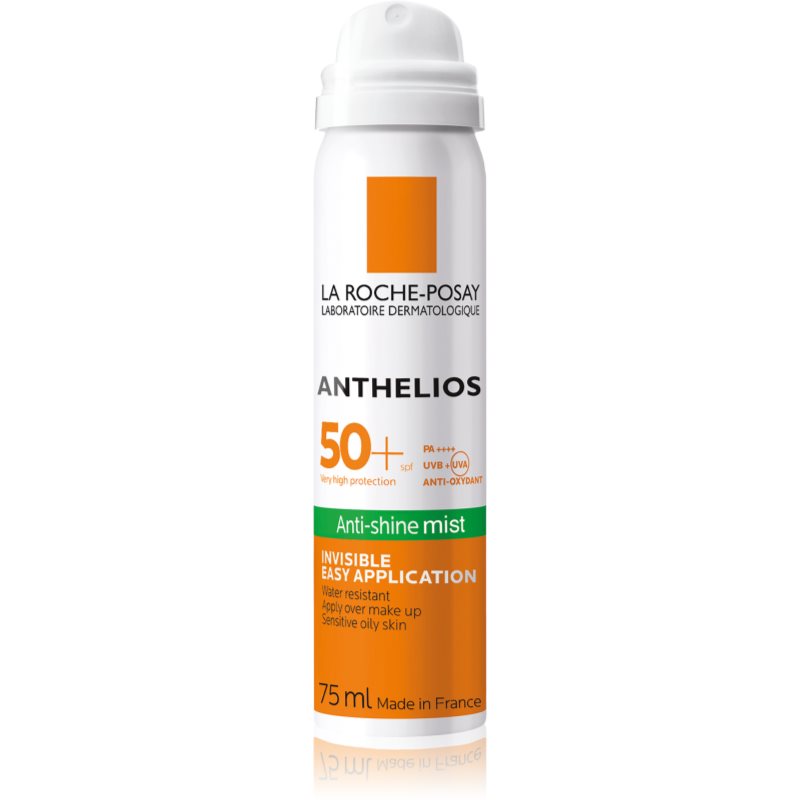 La Roche-Posay Anthelios spray revigorant pentru față anti-strălucire SPF 50 75 ml