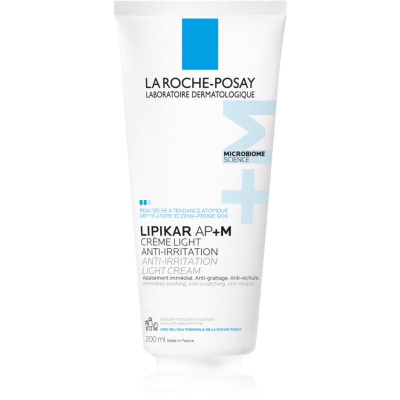 La Roche-Posay Lipikar AP+M Light Cream crema pentru refacerea lipidelor pentru piele uscata spre atopica 200 ml