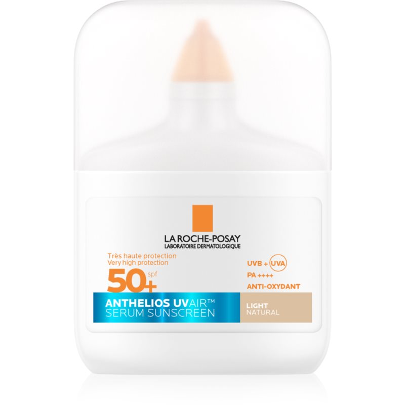 La Roche-Posay Anthelios UV Air Serum Sunscreen ser protector pentru toate tipurile de ten SPF 50+ Light Natural 50 ml