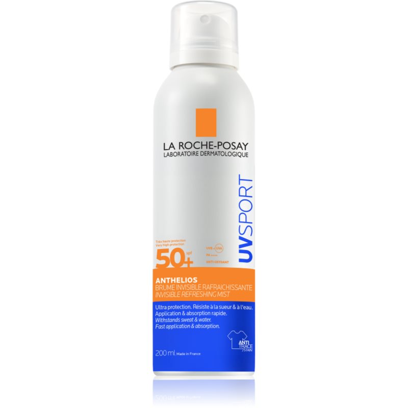 La Roche-Posay Anthelios UV Sport Invisible Refreshing Mist aburi de protecție pentru toate tipurile de piele SPF 50+ 200 ml