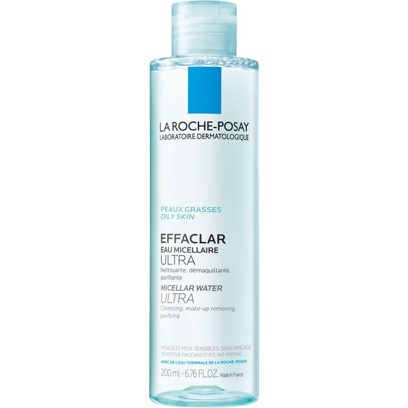 La Roche-Posay Effaclar Ultra reinigendes Mizellenwasser für problematische Haut, Akne 200 ml