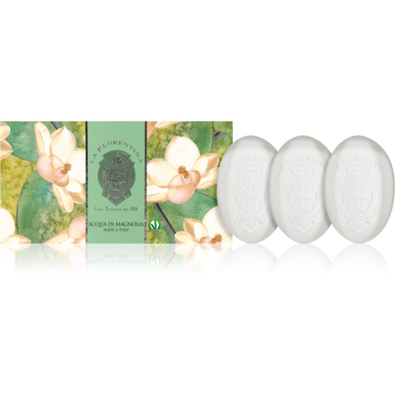 La Florentina Fresh Magnolia Hand Soap set de săpunuri solide magnolie 3x150 g