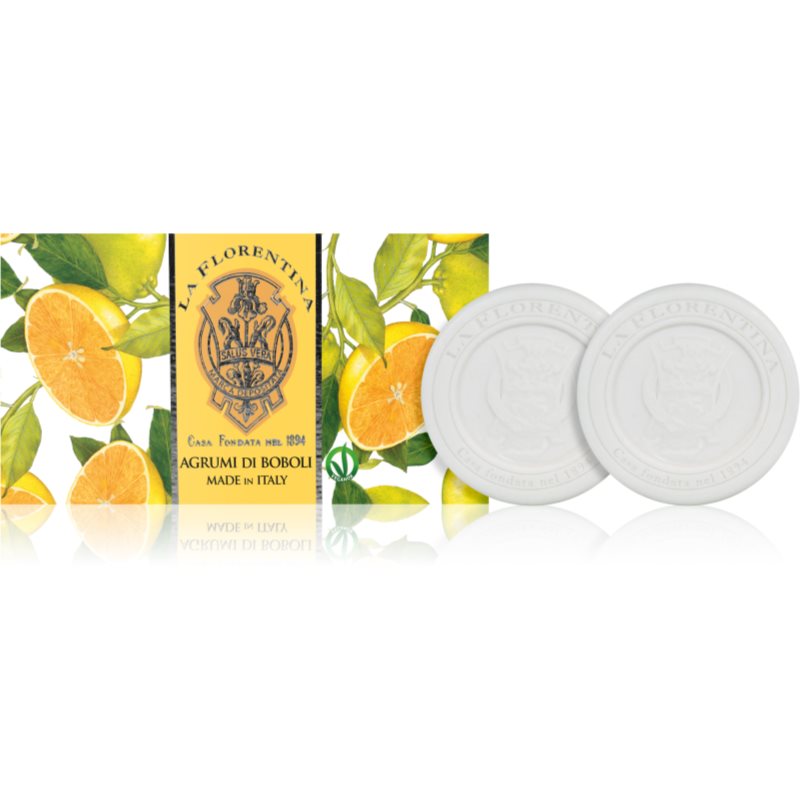 La Florentina Boboli Citrus Sculpted Soap Sapun natural 2x115 g