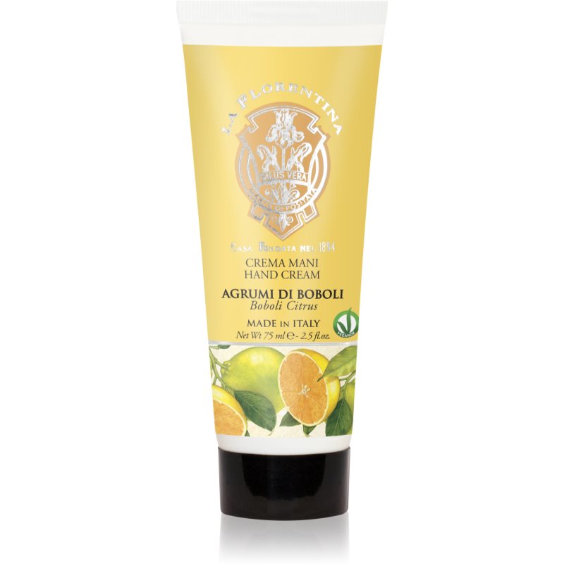 La Florentina Boboli Citrus Hand Cream cremă naturală de mâini citrice 75 ml