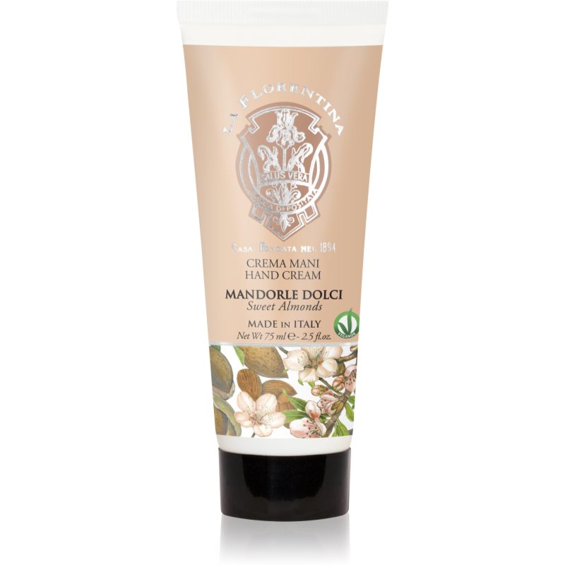 La Florentina Sweet Almonds Hand Cream cremă naturală de mâini cu ulei de migdale 75 ml