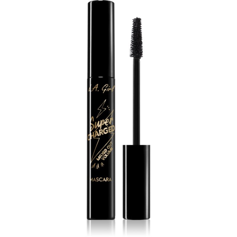 L.A. Girl Cosmetics Super Charged mascara pentru volum si curbare culoare Black 12 ml