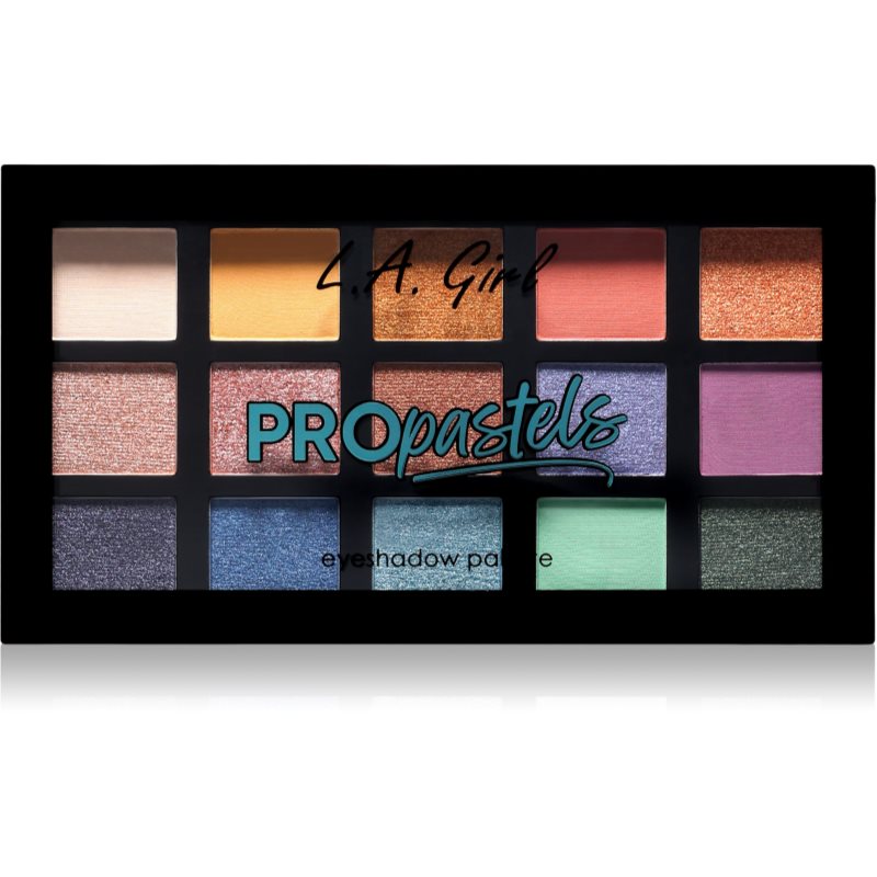 L.A. Girl Cosmetics PRO Pastels paletă cu farduri de ochi 18 g