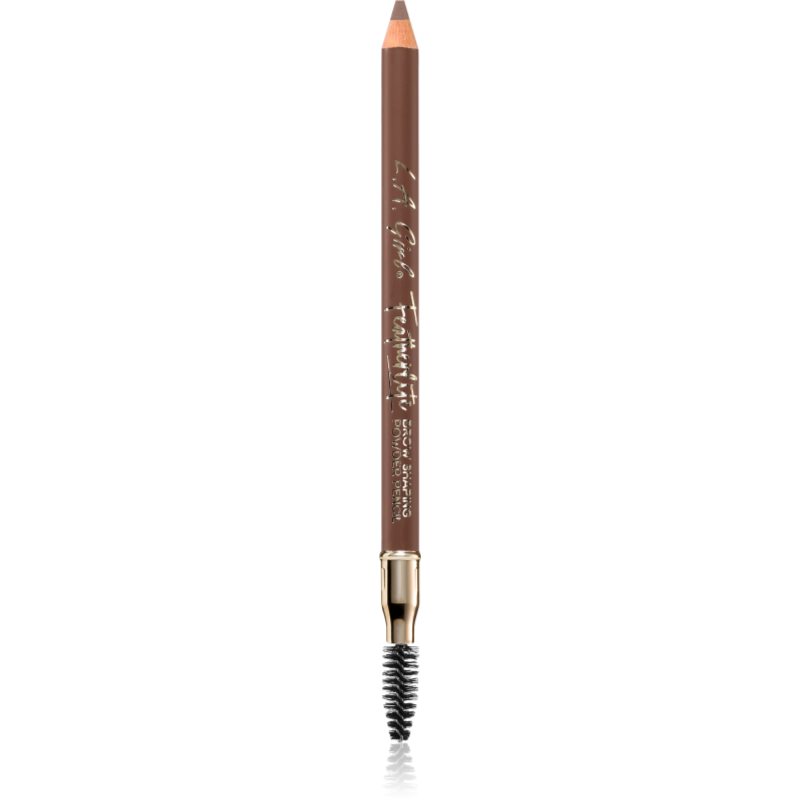 L.A. Girl Cosmetics Featherlite creion de sprancene de lunga durata cu pensula culoare Soft Brown 1.1 g