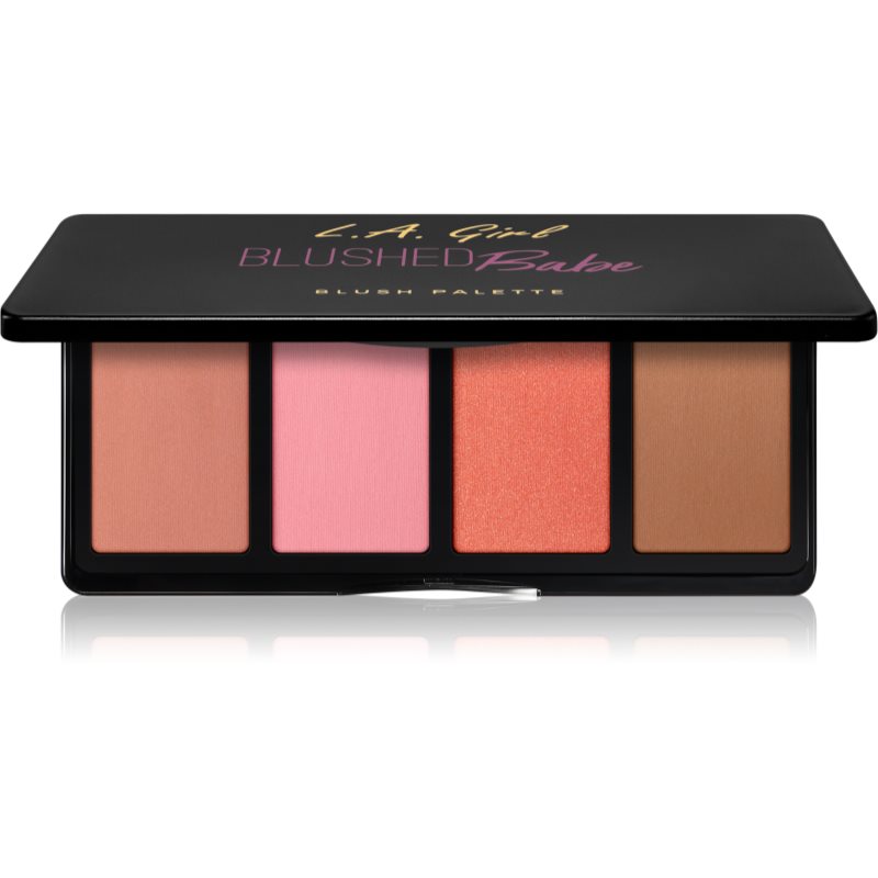 L.A. Girl Cosmetics Fanatic paleta fard de obraz culoare Blushed Babe 4x4 g