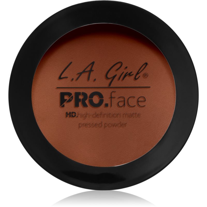 L.A. Girl Cosmetics PRO. Face HD pudra compacta cu efect matifiant culoare Chestnut 7 g