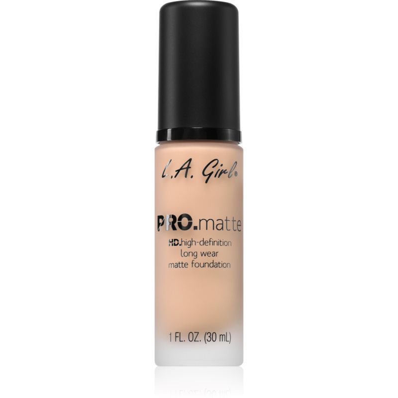 L.A. Girl Cosmetics PRO. Matte HD machiaj persistent cu efect matifiant culoare Bisque 30 ml