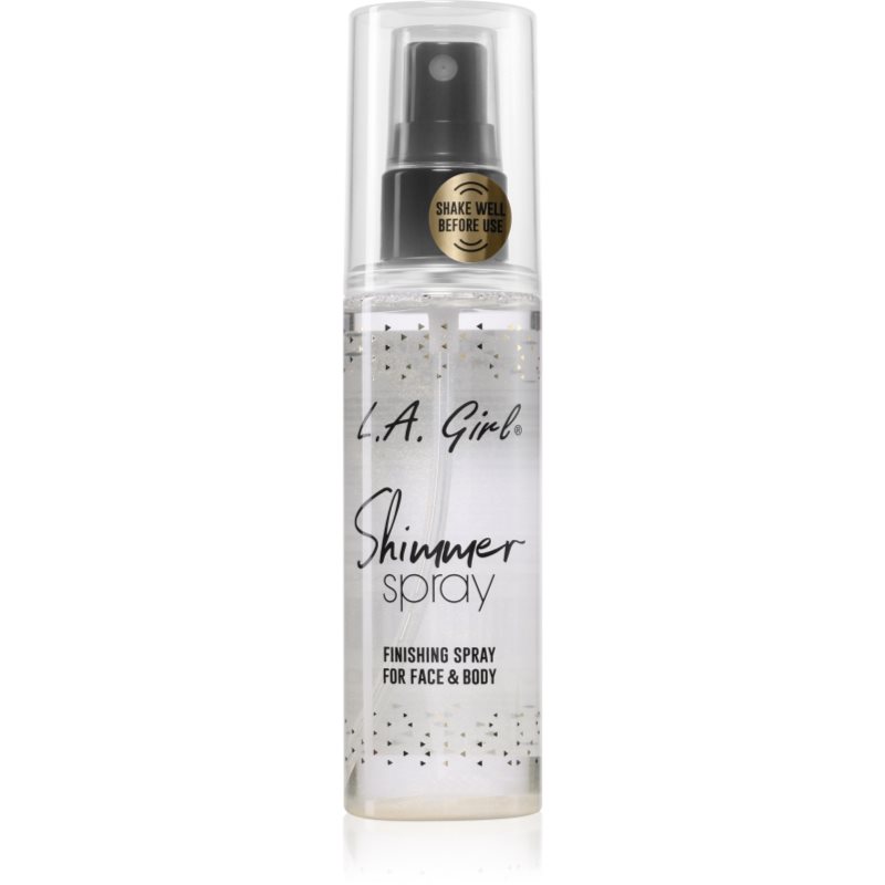 L.A. Girl Cosmetics Shimmer Spray fixator make-up pentru fata si corp culoare Gold 80 ml