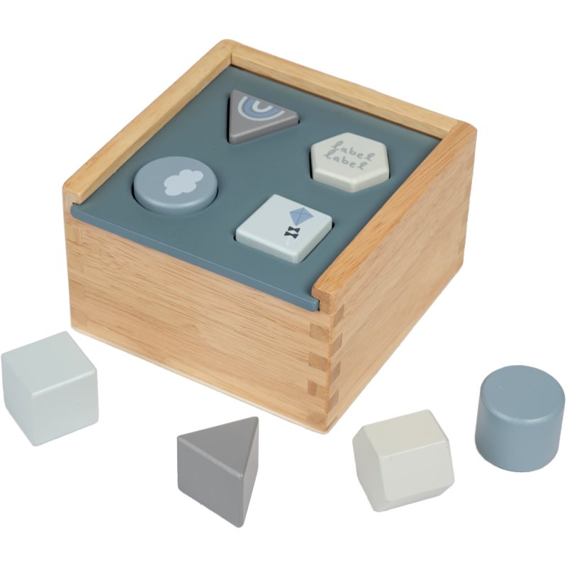Label Label Shape Sorting Box jucărie interactivă cu piese care se pot insera