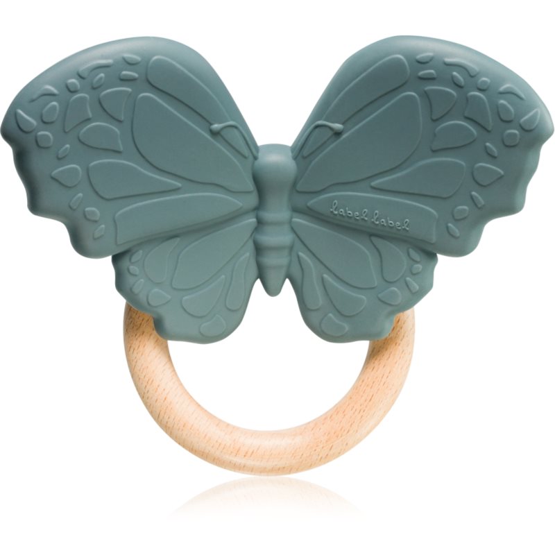 Label Label Teether Butterfly jucărie pentru dentiție Grey 1 buc